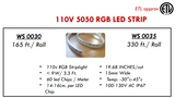 Load image into Gallery viewer, 110V 5050 RGB LED STRIP LIGHT