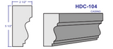 Load image into Gallery viewer, HDC-104 Stucco Trim Moulding